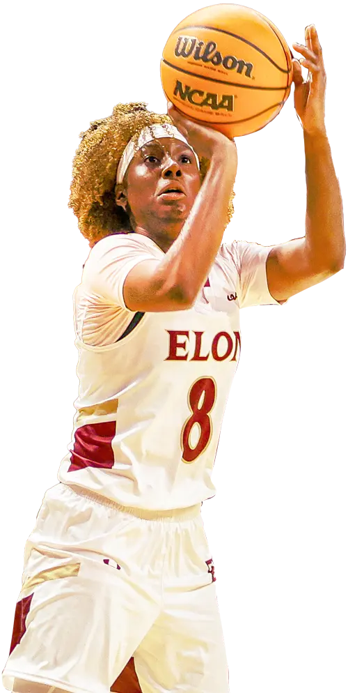 Female basketball player shooting the ball